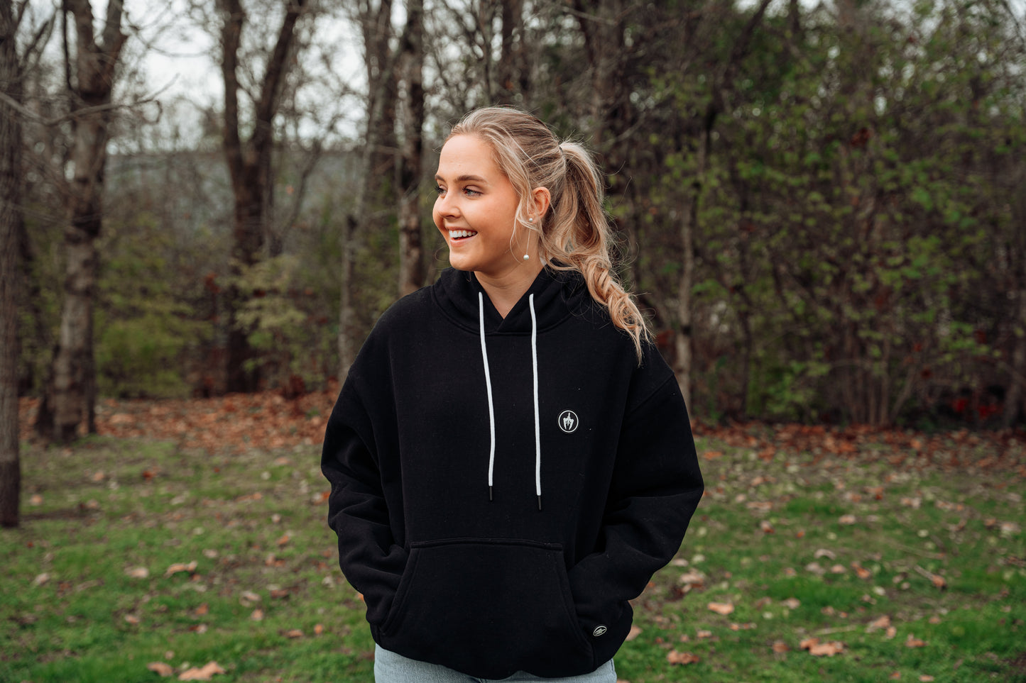 Black Emblem Hoodie